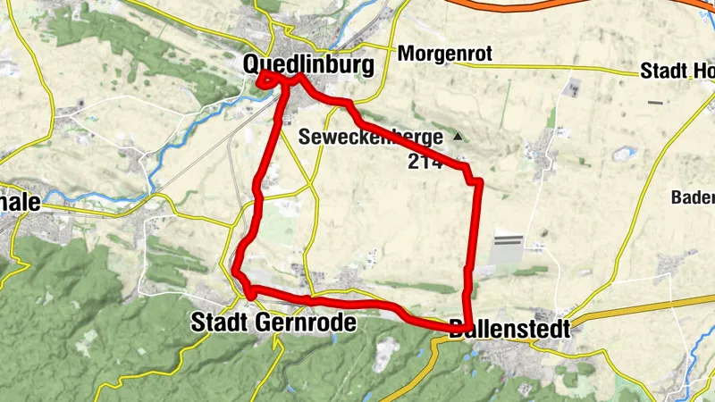 Rundfahrt Quedlinburg - Gernrode - Ballenstedt - Quedlinburg