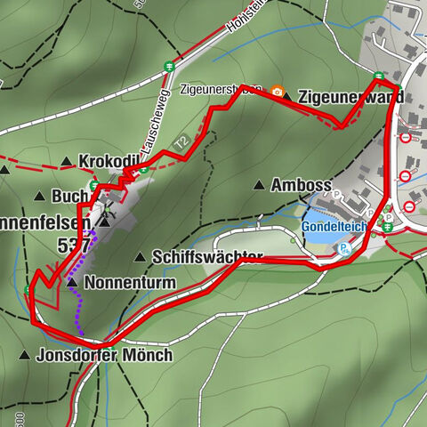 Wanderung auf die Nonnenfelsen