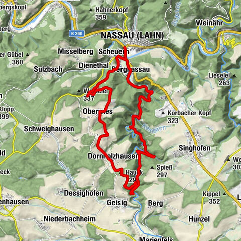 Von Nassau durch das Mühlbachtal