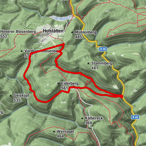 Eiderbachtal - Hofstätten - 7 Buchen - Annweiler Forsthaus - Eiderbachtal-Parkplatz