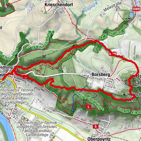 Pillnitzer Wälder und Weinberge