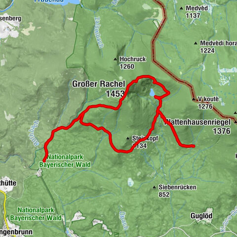 Klingenbrunn - Rachel - Rachelsee - Racheldiensthütte - Klingenbrunn