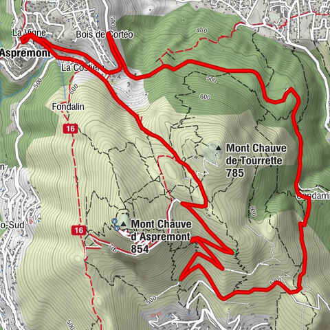 FFC mountain bike circuit no. 1: The Mont Chauve route