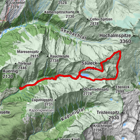 Ankogelgruppe - Säuleck 3.086m - Detmolder Weg mit zu viel Schnee