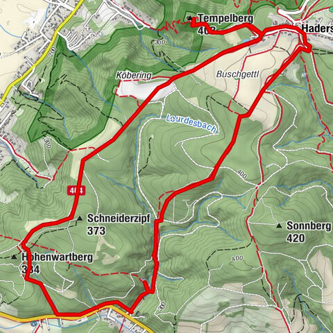 NÖ/Wien: Gugging - Tempelberg - Lourdesgrotte