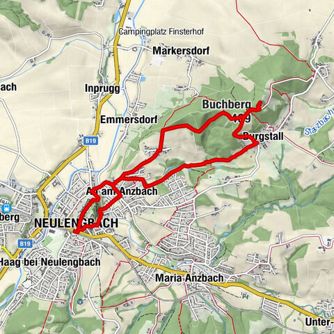 Circular hike to Buchberg lookout