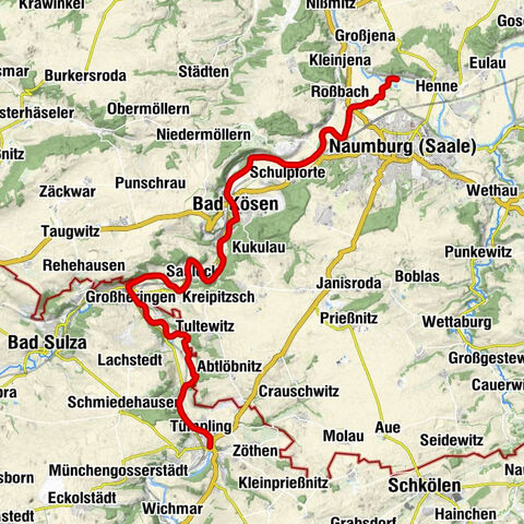 Saale - water hiking from Camburg to Naumburg - stage 10